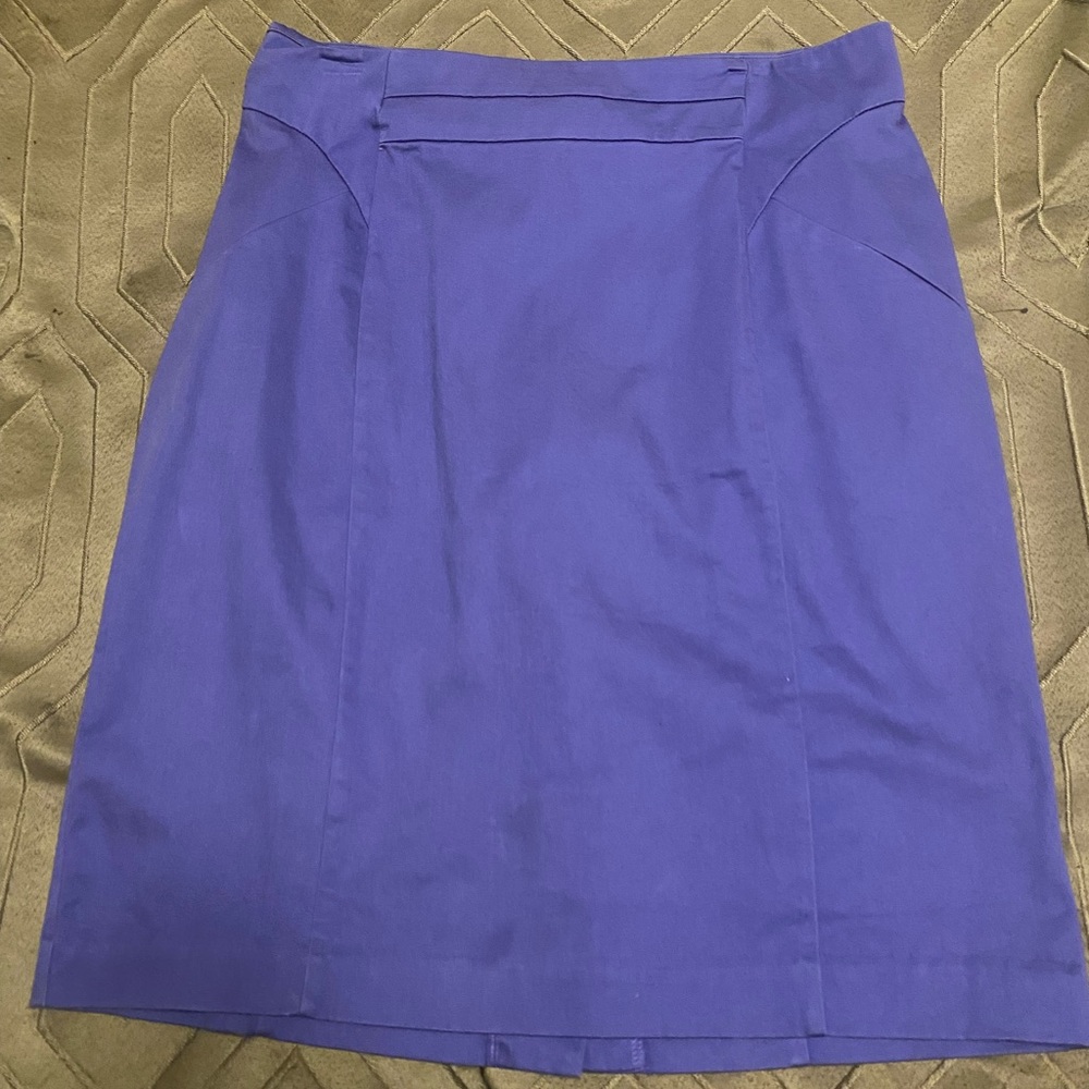 Blue-purple pencil skirt